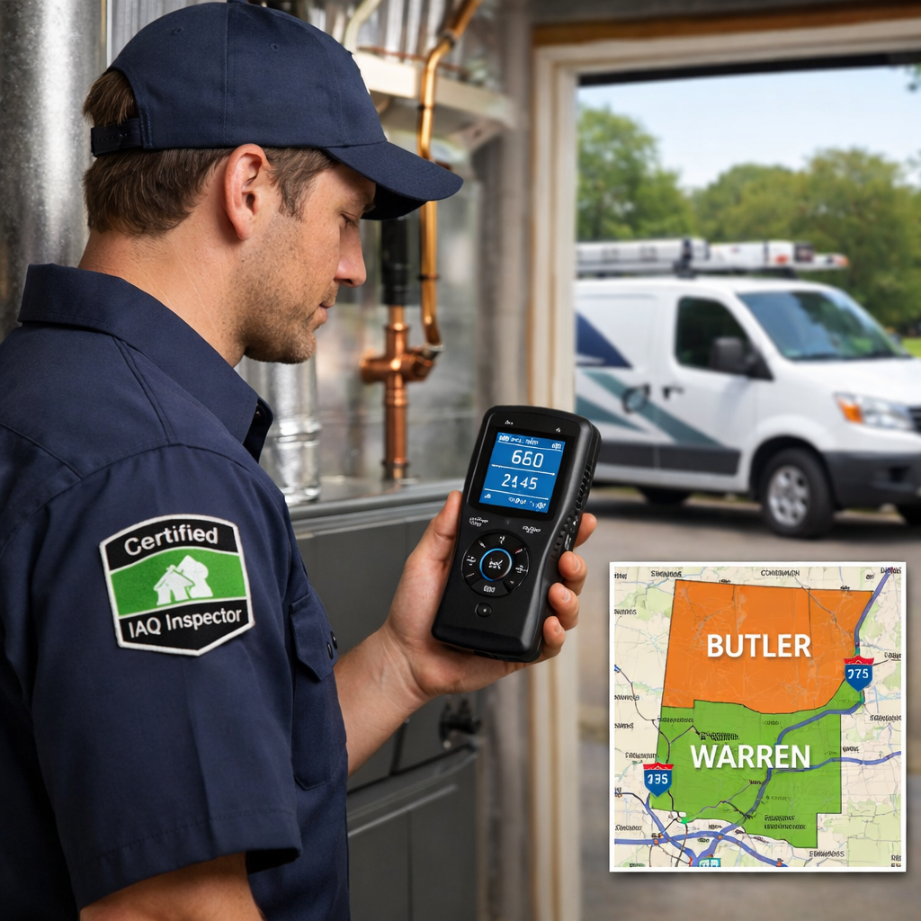 Which Local HVAC Companies Employ Certified Indoor Air Quality Inspectors in Butler–Warren?